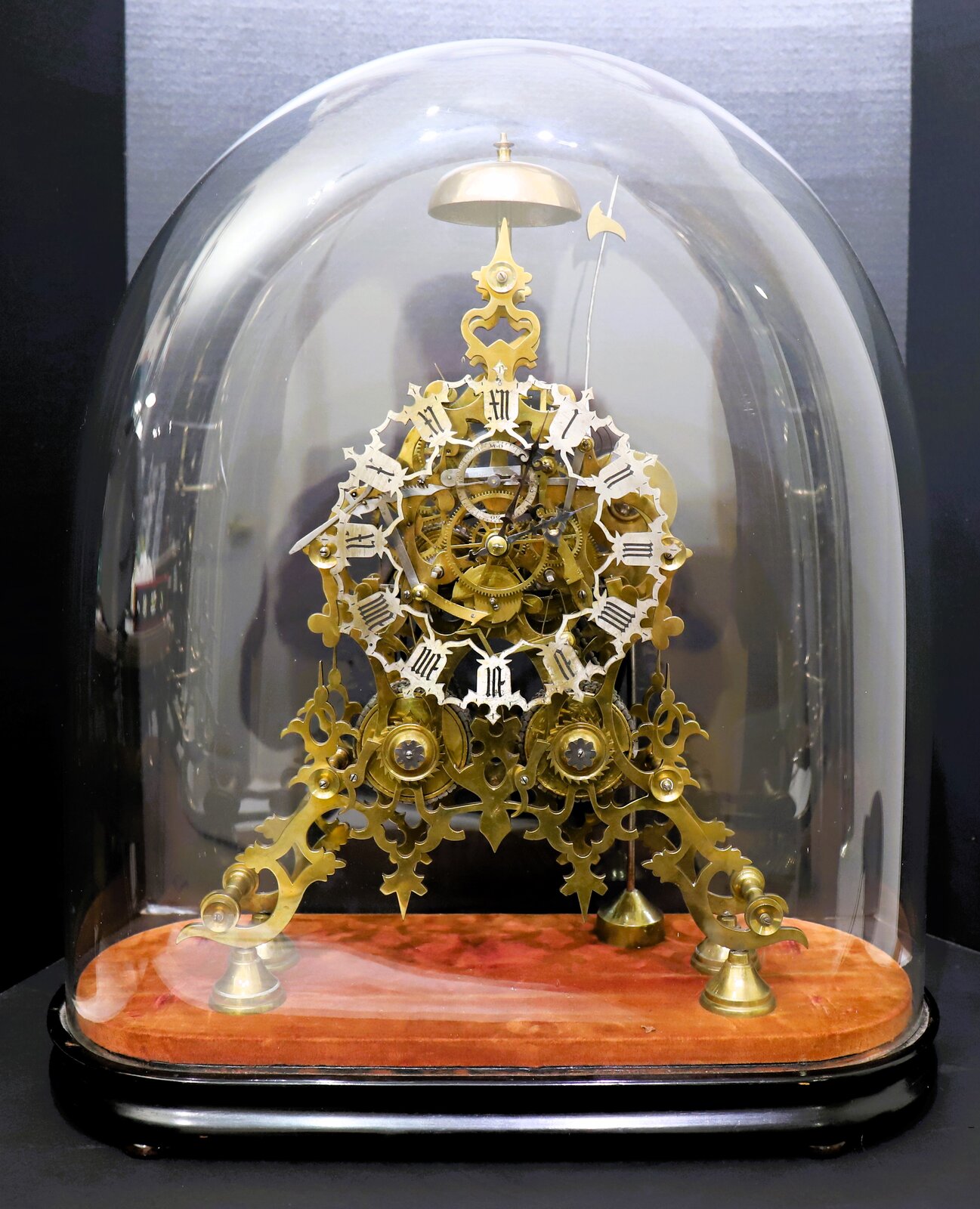 English lever-spring fusee striking skeleton clock, ca. 1880. — Antique Clocks Price Guide