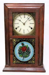Smith & Goodrich fusee OG shelf clock, 1847-1852.