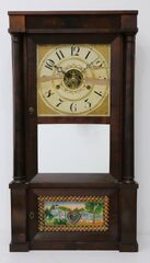 Silas B. Terry column & cornice 8-day shelf clock, ca. 1835.