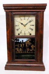 Forestville Mfg. Co. ripple-trim shelf clock, 1842-1849.