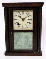 Henry Sperry miniature column clock, 1834-1852.
