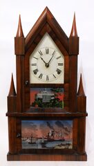 Elisha Manross double-steeple fusee, 1843-1853.