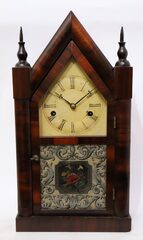 Forestville Mfg. Co. miniature 30-hour steeple, 1842-1849.