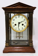 Waterbury Clock Co. “Marnay” crystal regulator, ca. 1914.