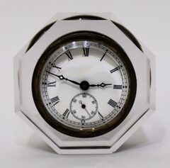 E.N. Welch Manufacturing Co. “Jewel” paperweight timepiece, ca. 1885.