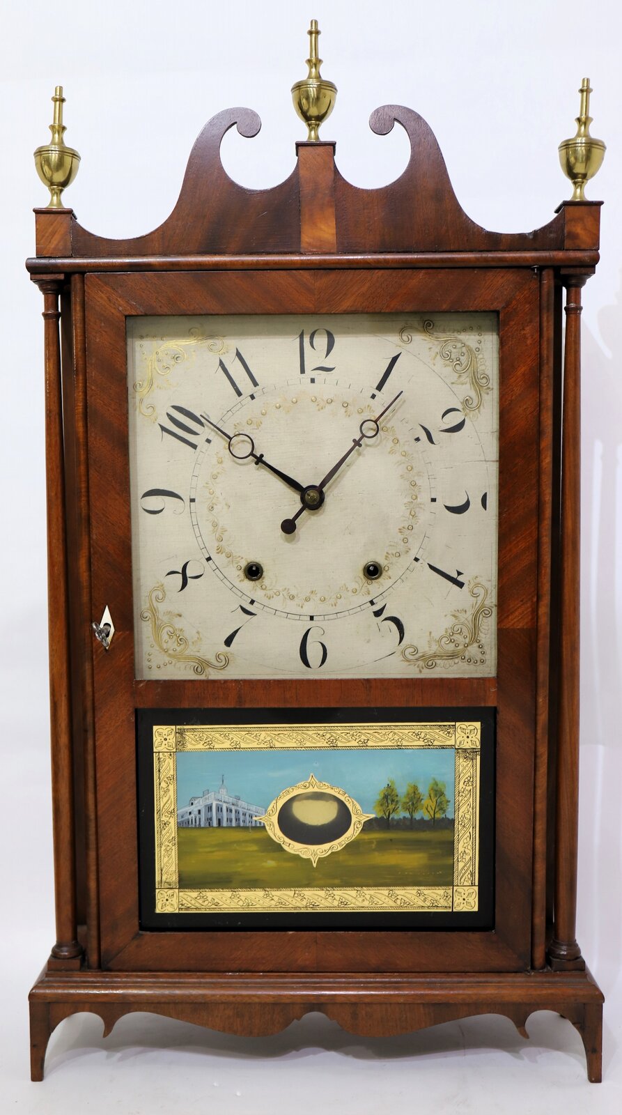 Eli Terry & Sons pillar & scroll, 1823-1831. — Antique Clocks Price Guide