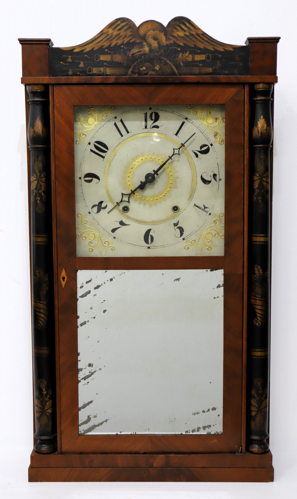 Eli Terry & Son column & splat shelf clock, 1831-1833. — Antique Clocks Price Guide