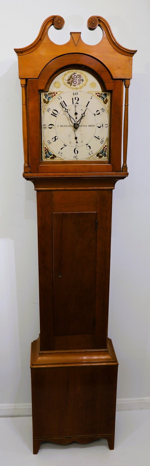 A. Read & Co. tall case clock, 1816-1820. — Antique Clocks Price Guide