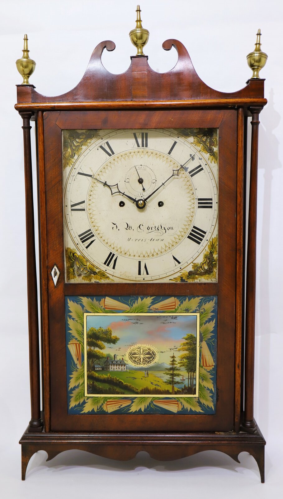 Lucius B Bradley pillar & scroll, 1823-1832. — Antique Clocks Price Guide