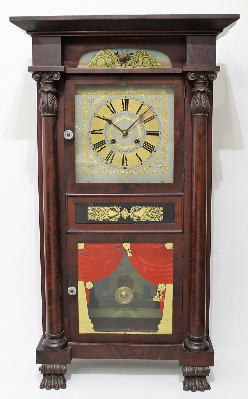Marshall & Adams Empire shelf clock, 1834-1836. — Antique Clocks Price Guide