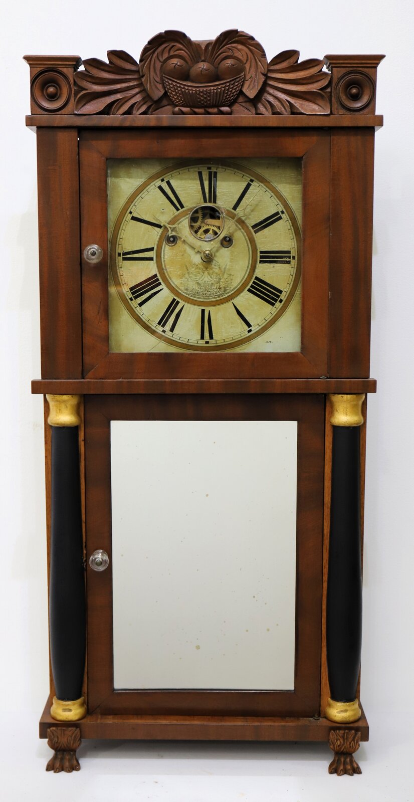Asa Munger & Co. shelf clock, 1833-1834. — Antique Clocks Price Guide