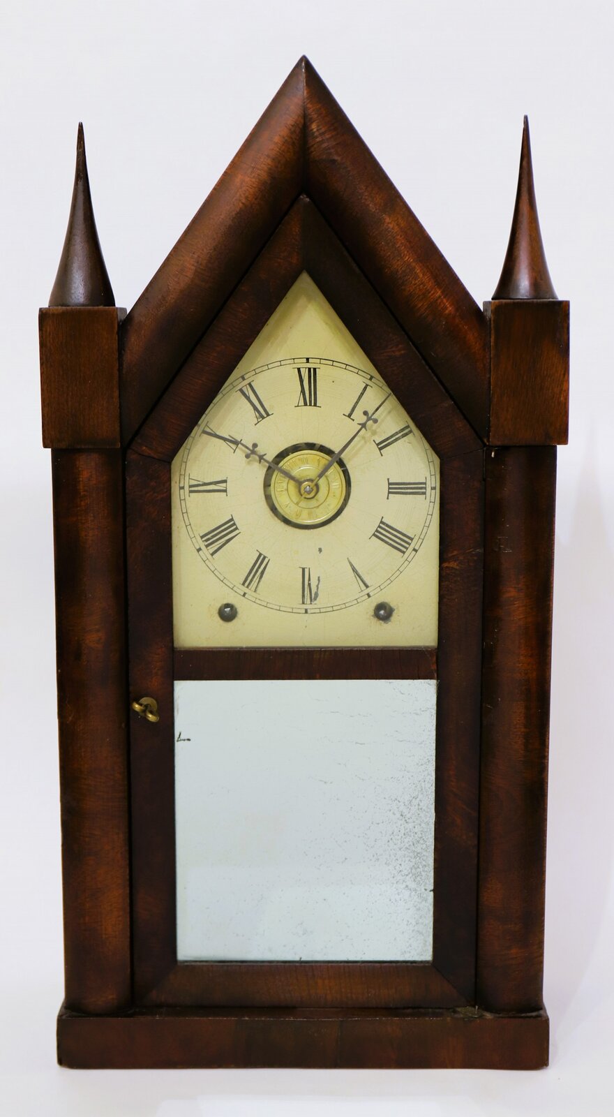 Chauncey Jerome 8-day steeple with alarm, 1845-1850. — Antique Clocks Price Guide