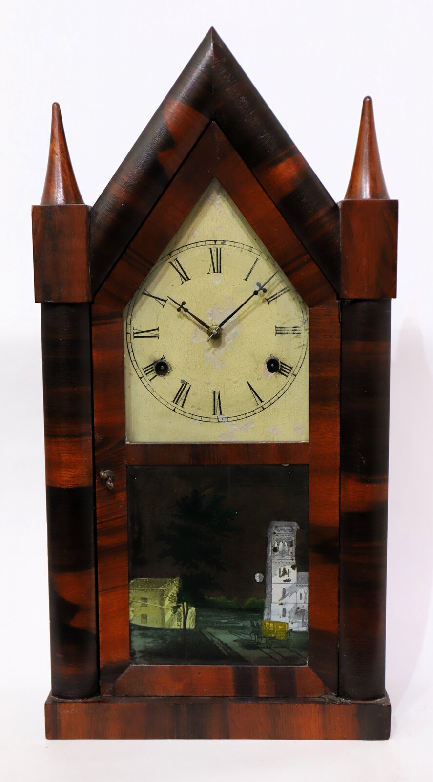 Chauncey Jerome 30-hour steeple, ca. 1844. — Antique Clocks Price Guide