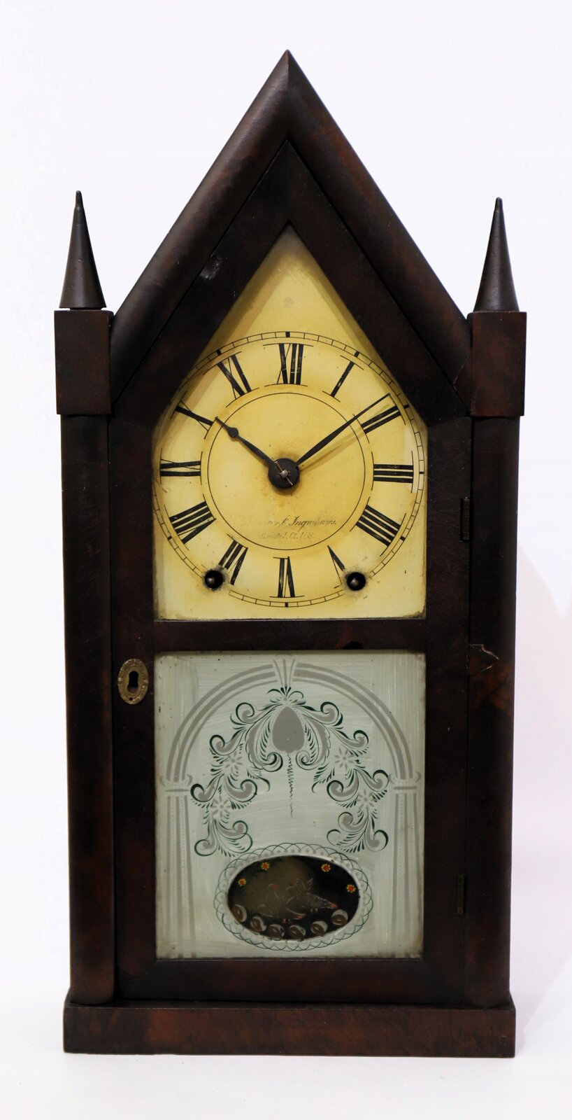Brewster & Ingrahams 30-hour steeple, 1843-1852. — Antique Clocks Price Guide