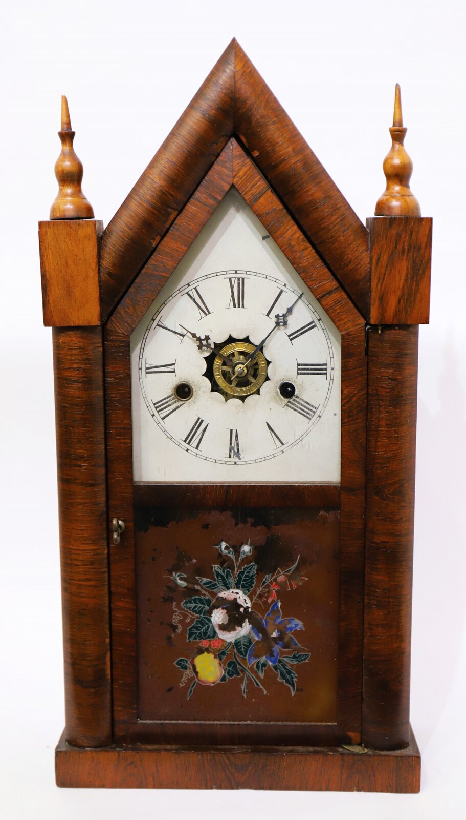 E.N. Welch Mfg. Co. 30-hour steeple, 1864–1903. — Antique Clocks Price Guide