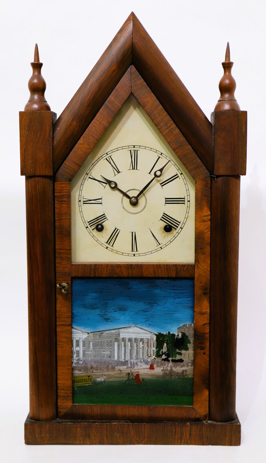 Terry, Fairbanks & Co. 8-day steeple, ca. 1860. — Antique Clocks Price Guide