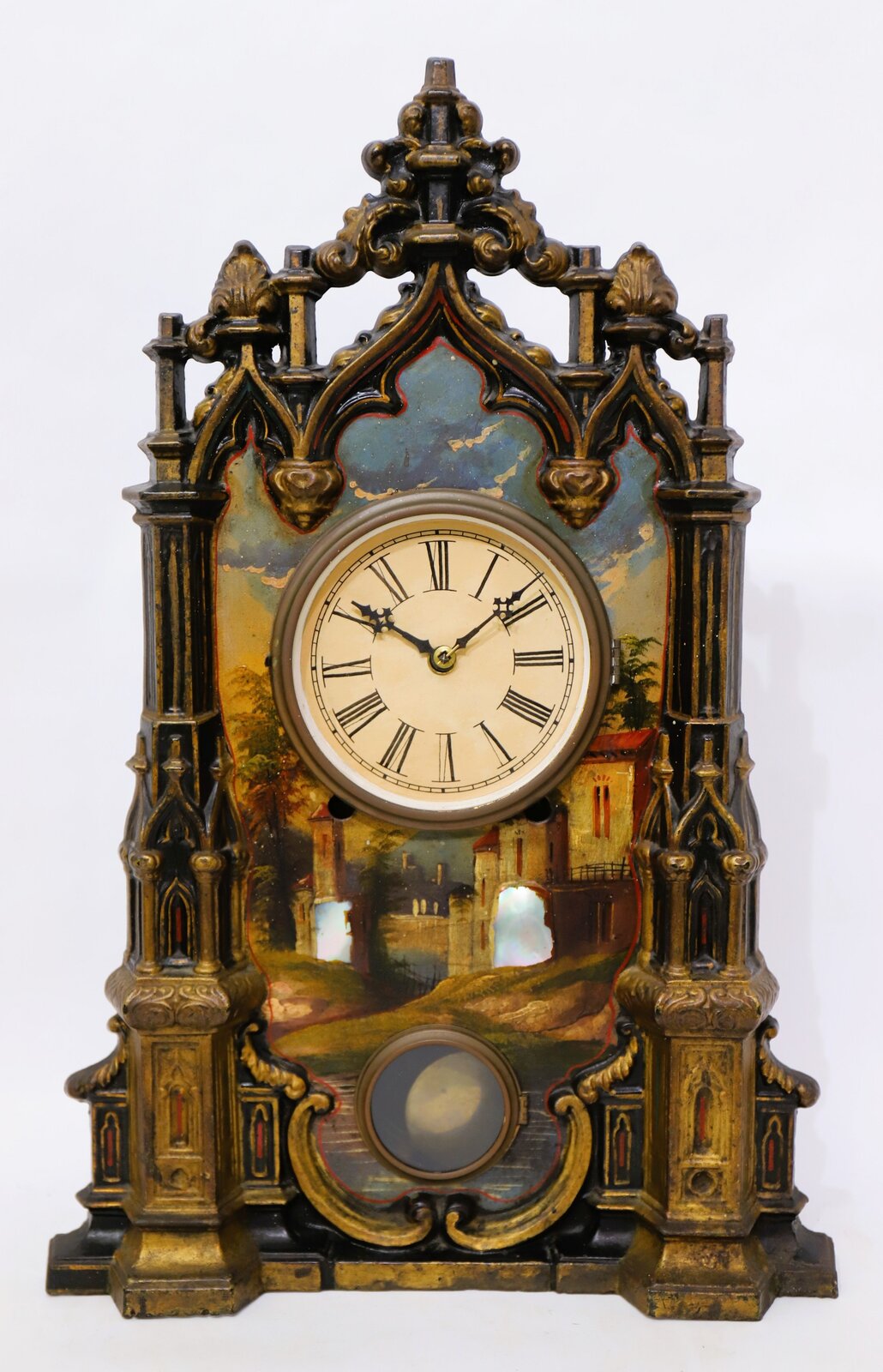 Terhune & Edwards “Gilt Gothic” iron-front, ca. 1867. — Antique Clocks Price Guide