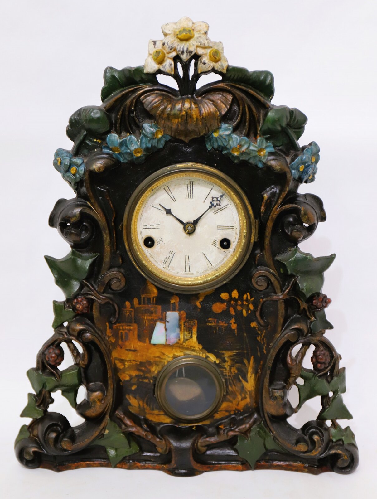 Terhune & Edwards “Bouquet” iron-front, ca. 1867. — Antique Clocks Price Guide
