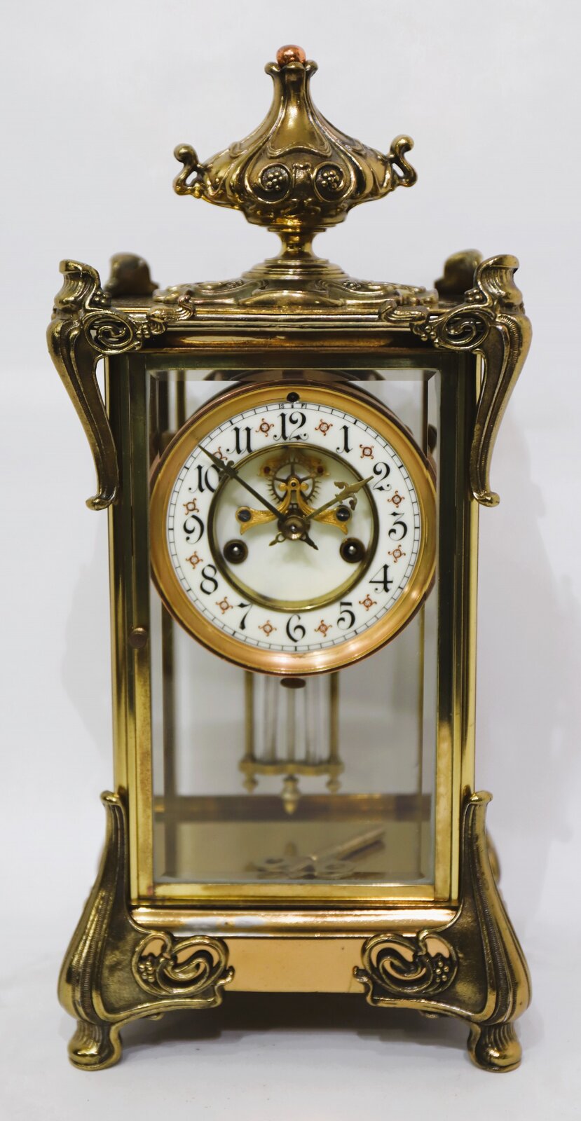 Waterbury Clock Co. crystal regulator, ca. 1900. — Antique Clocks Price Guide