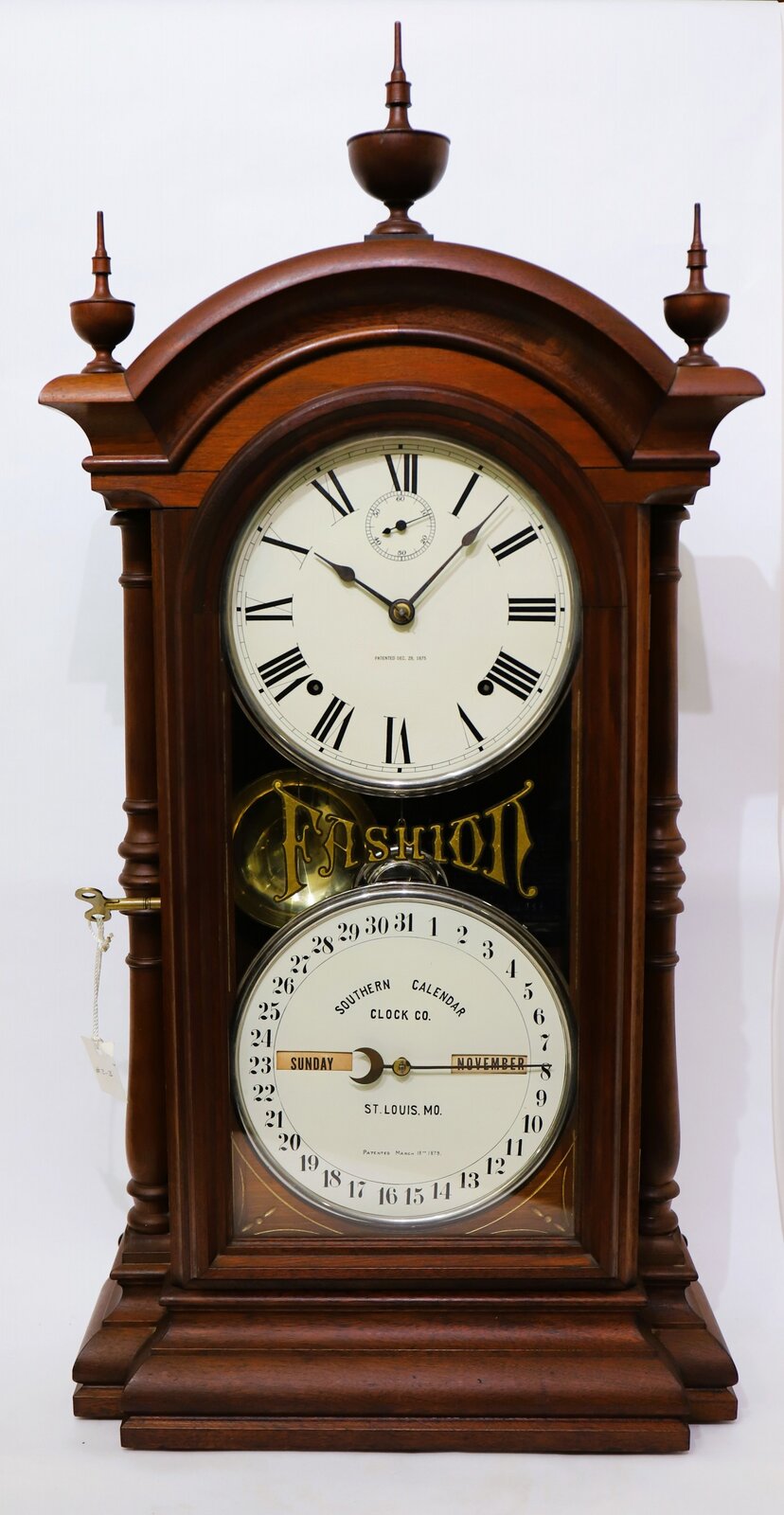 Southern Calendar Clock Co. “Fashion No. 3”, ca. 1878. — Antique Clocks Price Guide