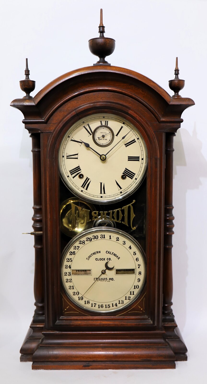 Southern Calendar Clock Co. “Fashion No. 3”, ca. 1878. — Antique Clocks Price Guide