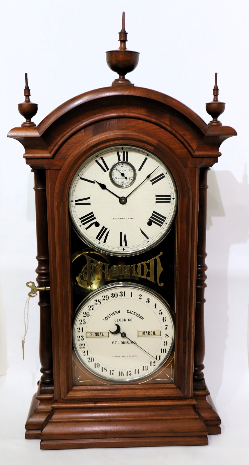 Southern Calendar Clock Co. “Fashion No. 4”, ca. 1885. — Antique Clocks Price Guide