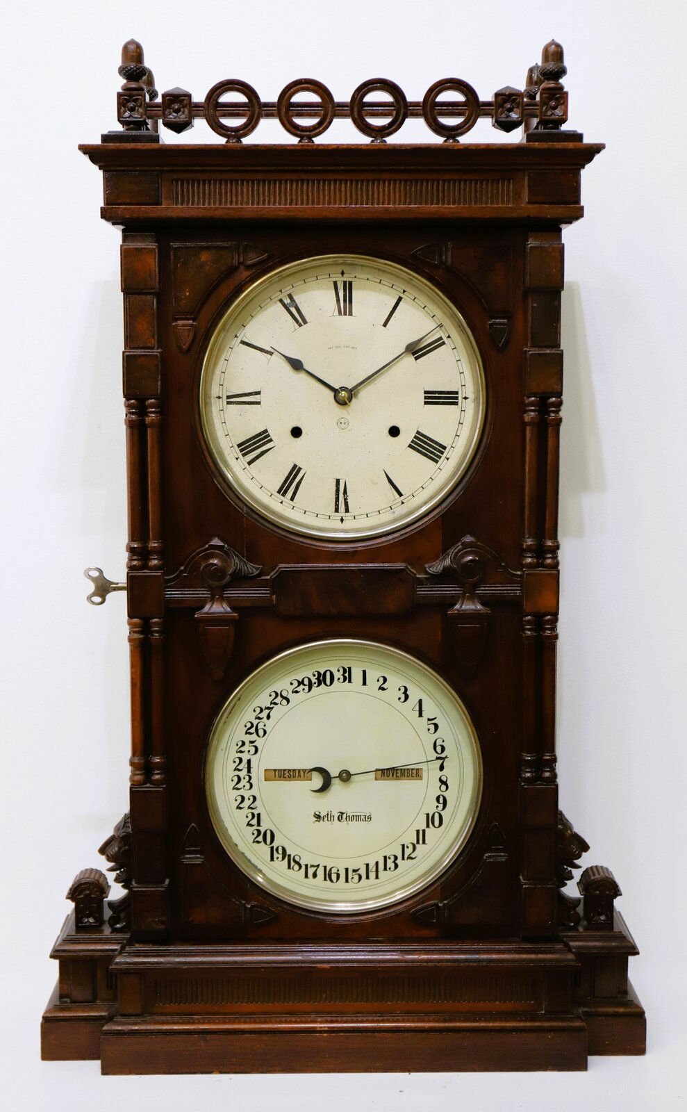 Seth Thomas Clock Co. “Parlor Calendar No. 10”, 1885. — Antique Clocks Price Guide