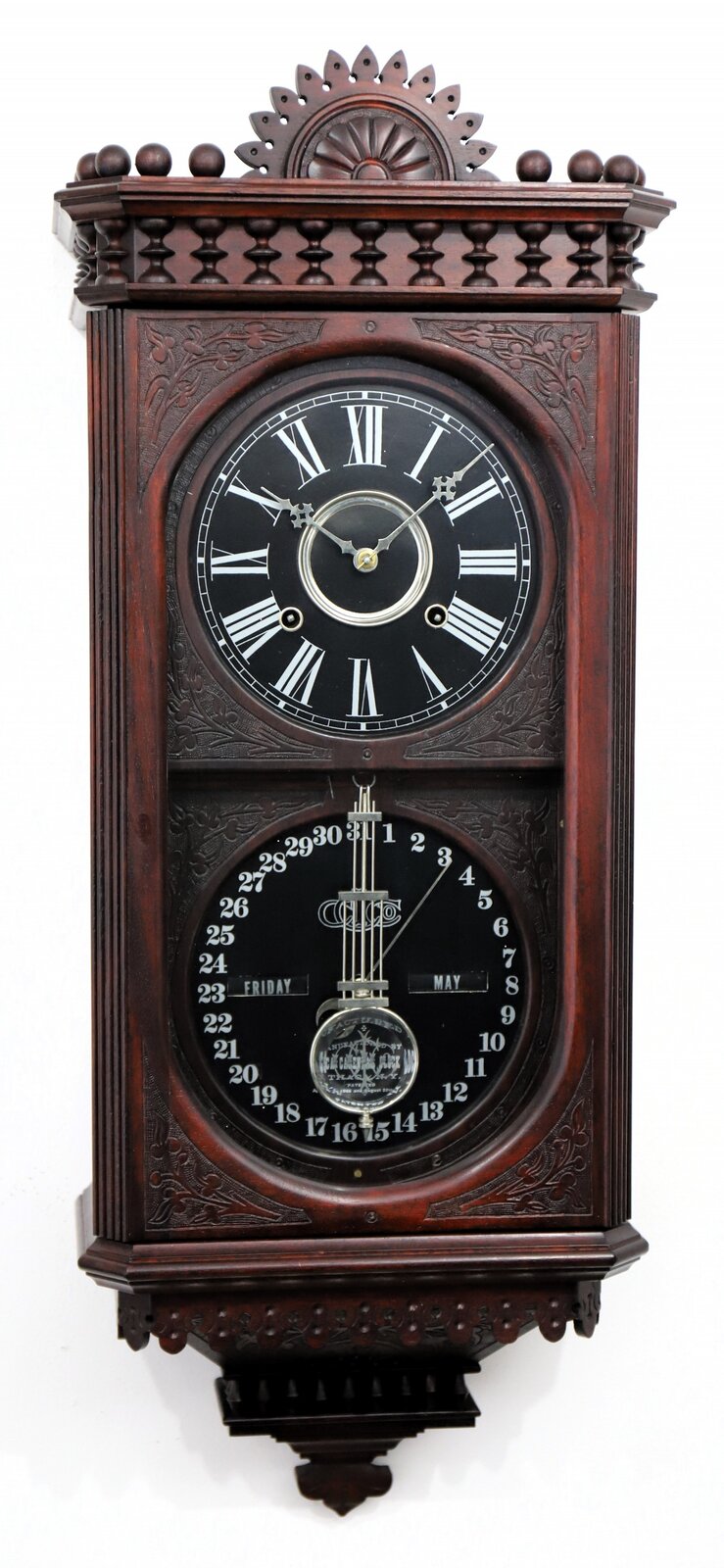 Ithaca Calendar Clock Co. “No. 12 Hanging Kildare”, 2008. — Antique Clocks Price Guide