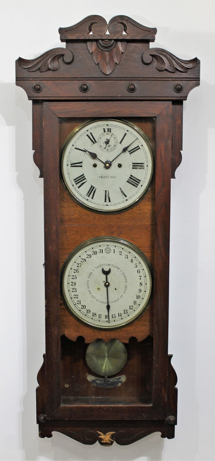 New Haven “30 Day Timepiece” calendar, ca. 1900. — Antique Clocks Price Guide