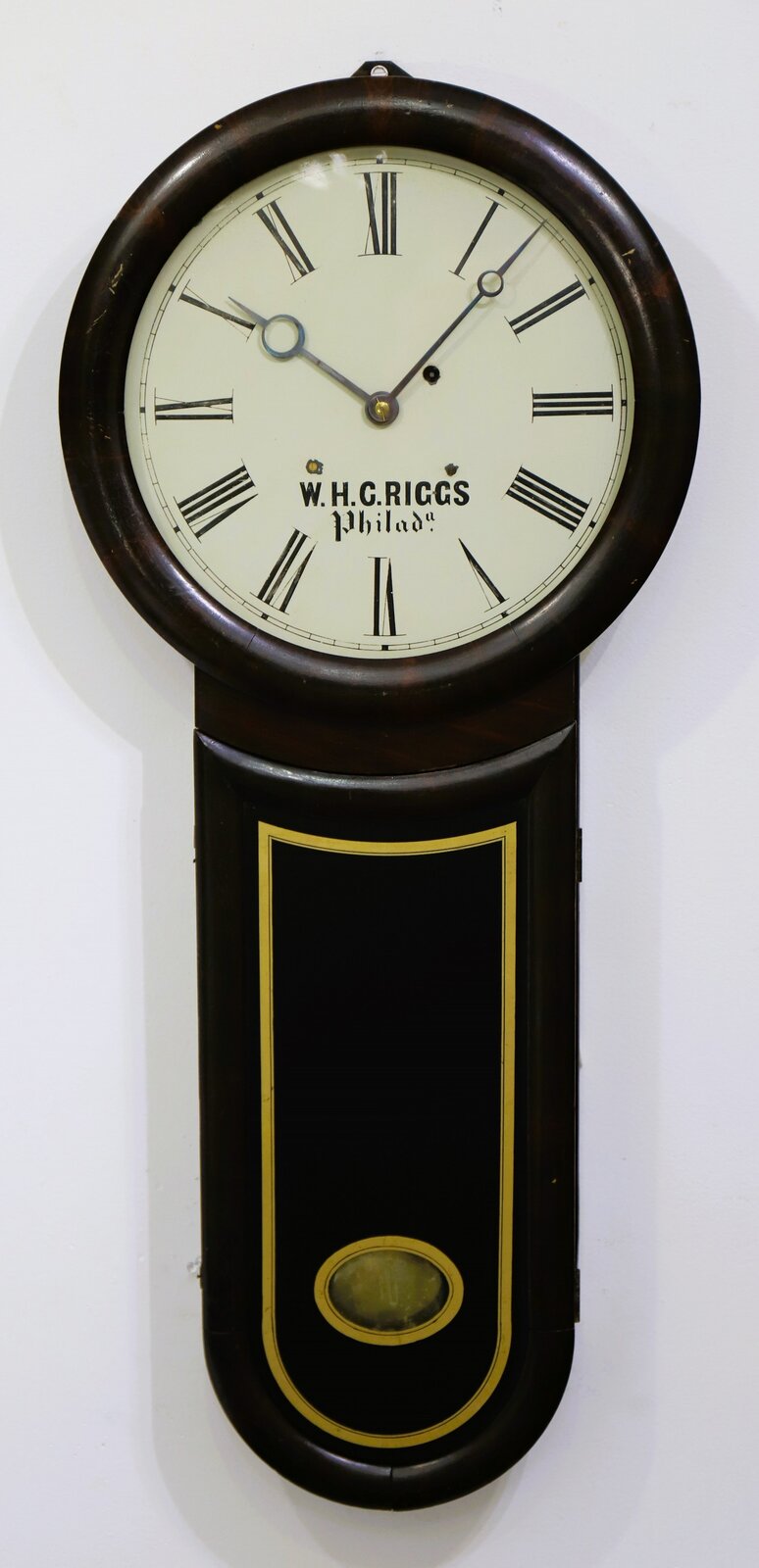 George Hatch “Regulator No. 5” (keyhole), 1840–1871. — Antique Clocks Price Guide