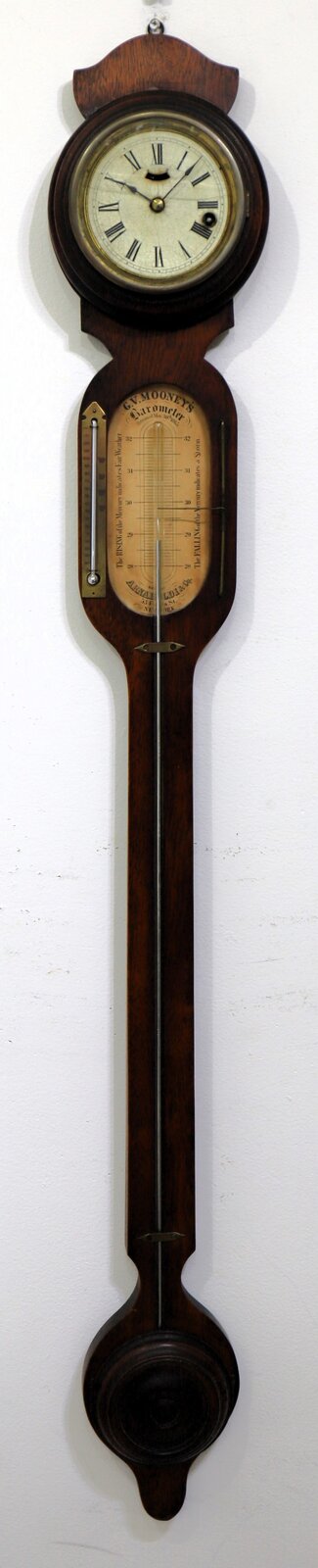 J. V. Mooney barometer and timepiece,ca. 1865. — Antique Clocks Price Guide