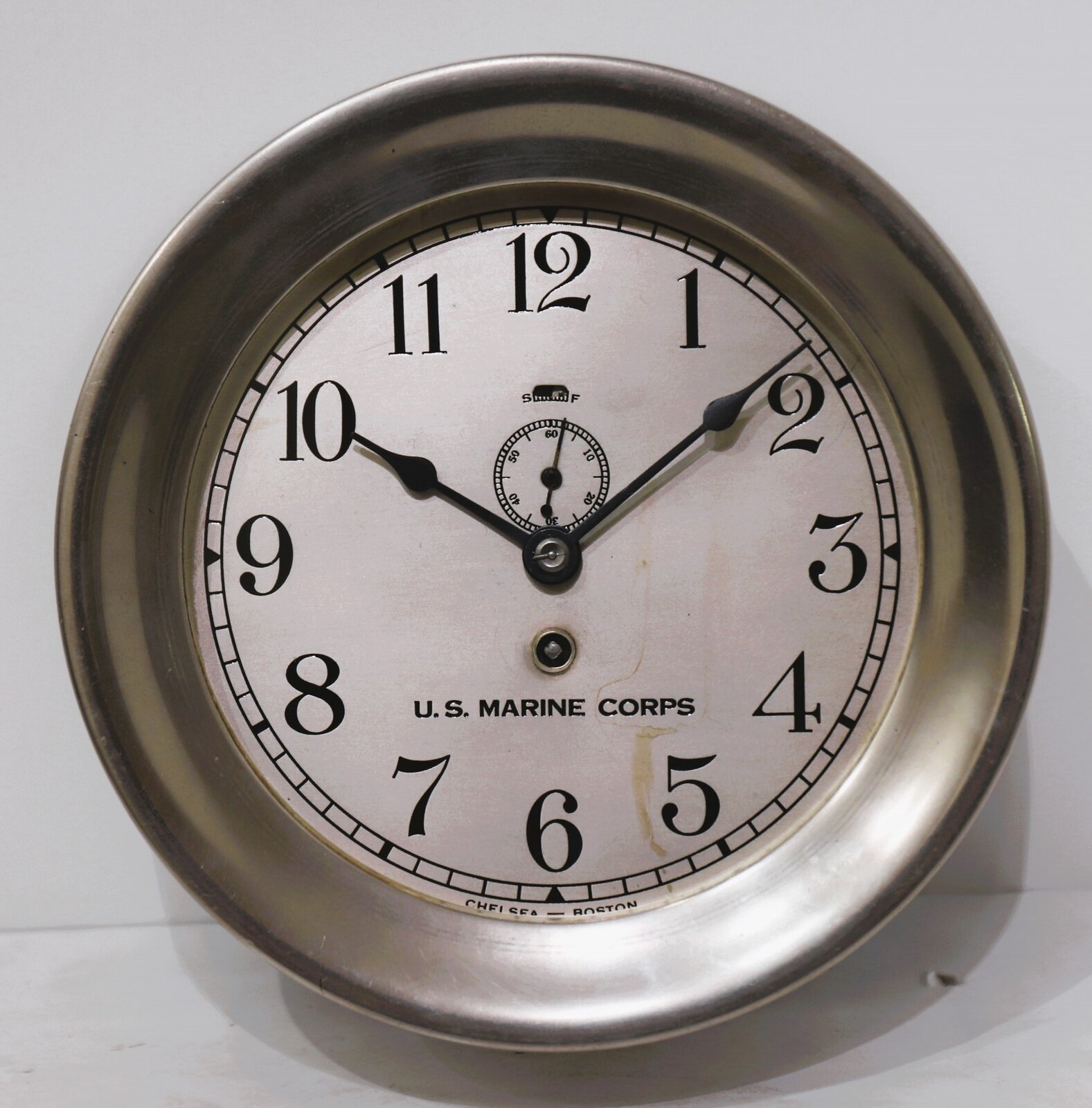 Chelsea Clock Co. “Marine (non-striking) Clock”, ca. 1923. — Antique Clocks Price Guide