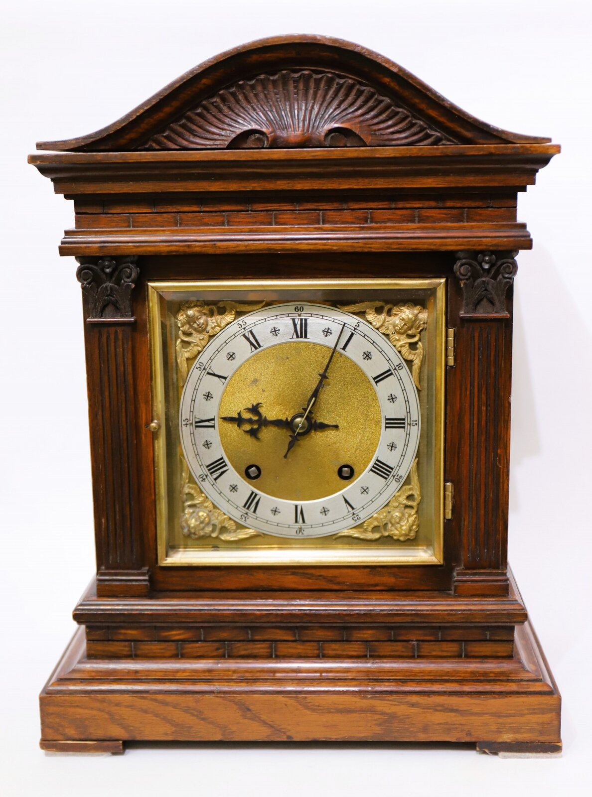Winterhalder & Hofmeier bracket clock with two-gong strike, ca. 1920. — Antique Clocks Price Guide