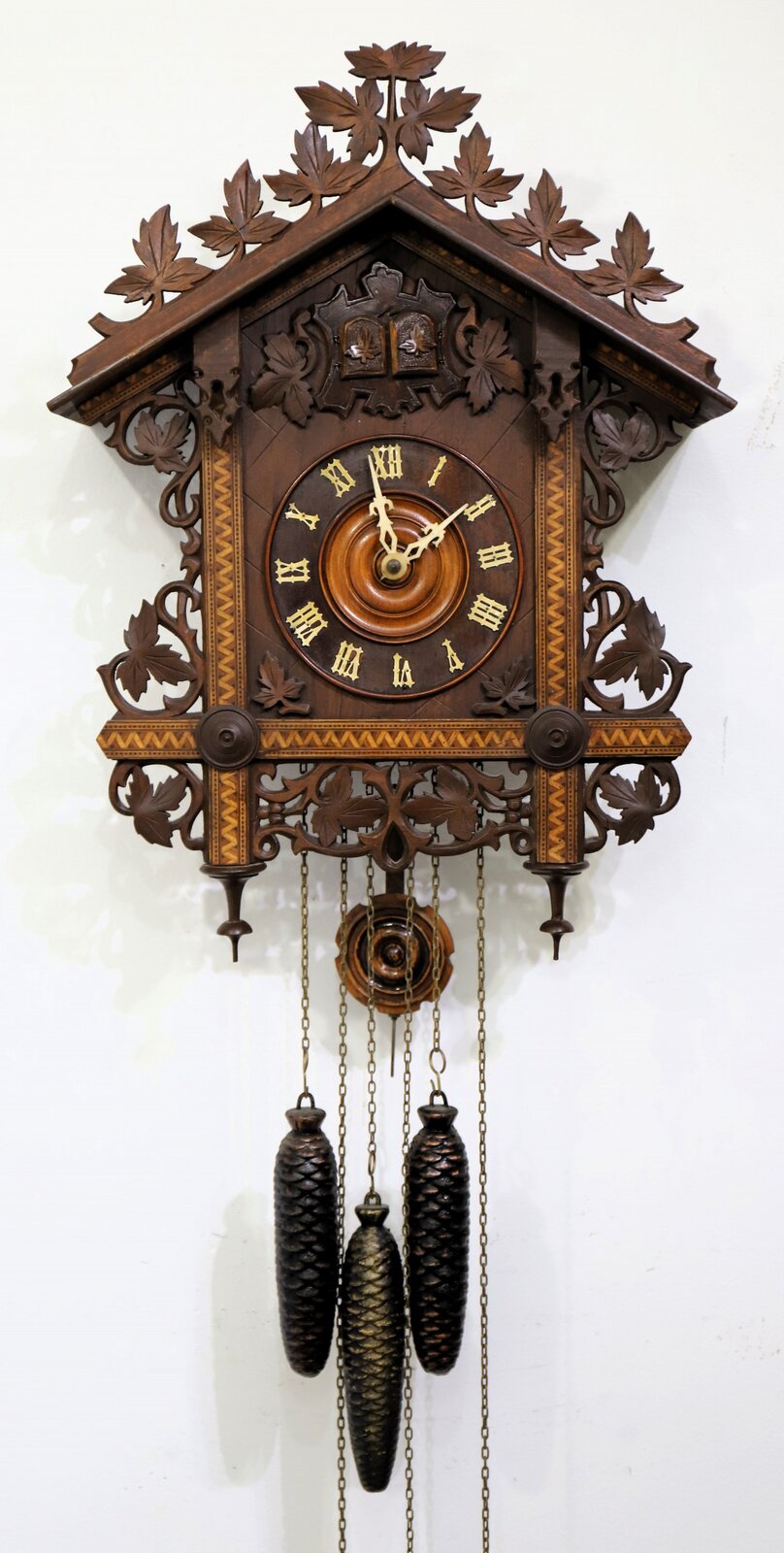 George Kuehl & Co. three-weight cuckoo, ca. 1910-1925. — Antique Clocks Price Guide