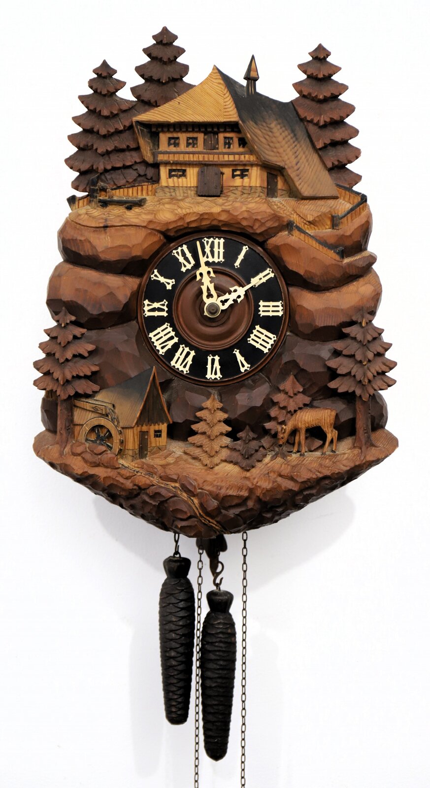 German two-weight cuckoo, ca. 1960? — Antique Clocks Price Guide