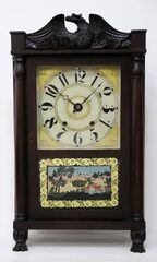 Atkins & Downs thirty-hour shelf clock, 1831-1832.