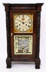 Curtis & Clark miniature “Eight day brass clock”, 1824.