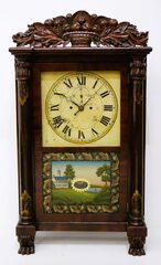 Salem Bridge 8-day brass shelf clock, ca. 1820.
