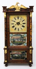 Forestville Manufacturing Co. “Improved Eight Day Brass Clock” (triple decker), 1835-1839.