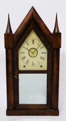 Chauncey Jerome 8-day steeple with alarm, 1845-1850.