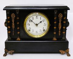 Sessions Clock Co. enameled wood mantel clock, ca. 1923.