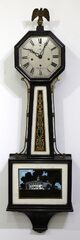 New Haven Clock Co. “Washington” thirty-day chiming banjo, ca. 1923.