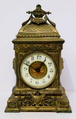 French? Brass shelf clock, ca. 1900?