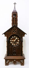 Black Forest monk’s bell-ringer shelf clock,ca. 1880.