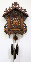 George Kuehl & Co. three-weight cuckoo, ca. 1910-1925.