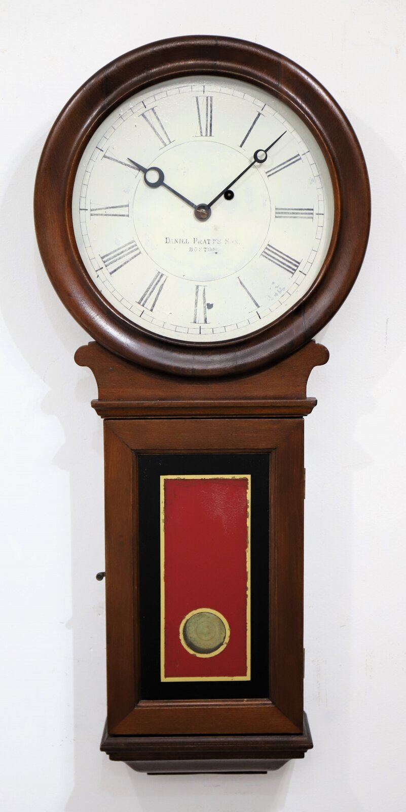 Daniel Pratt’s Son wall regulator, 1895-1916. — Antique Clocks Price Guide