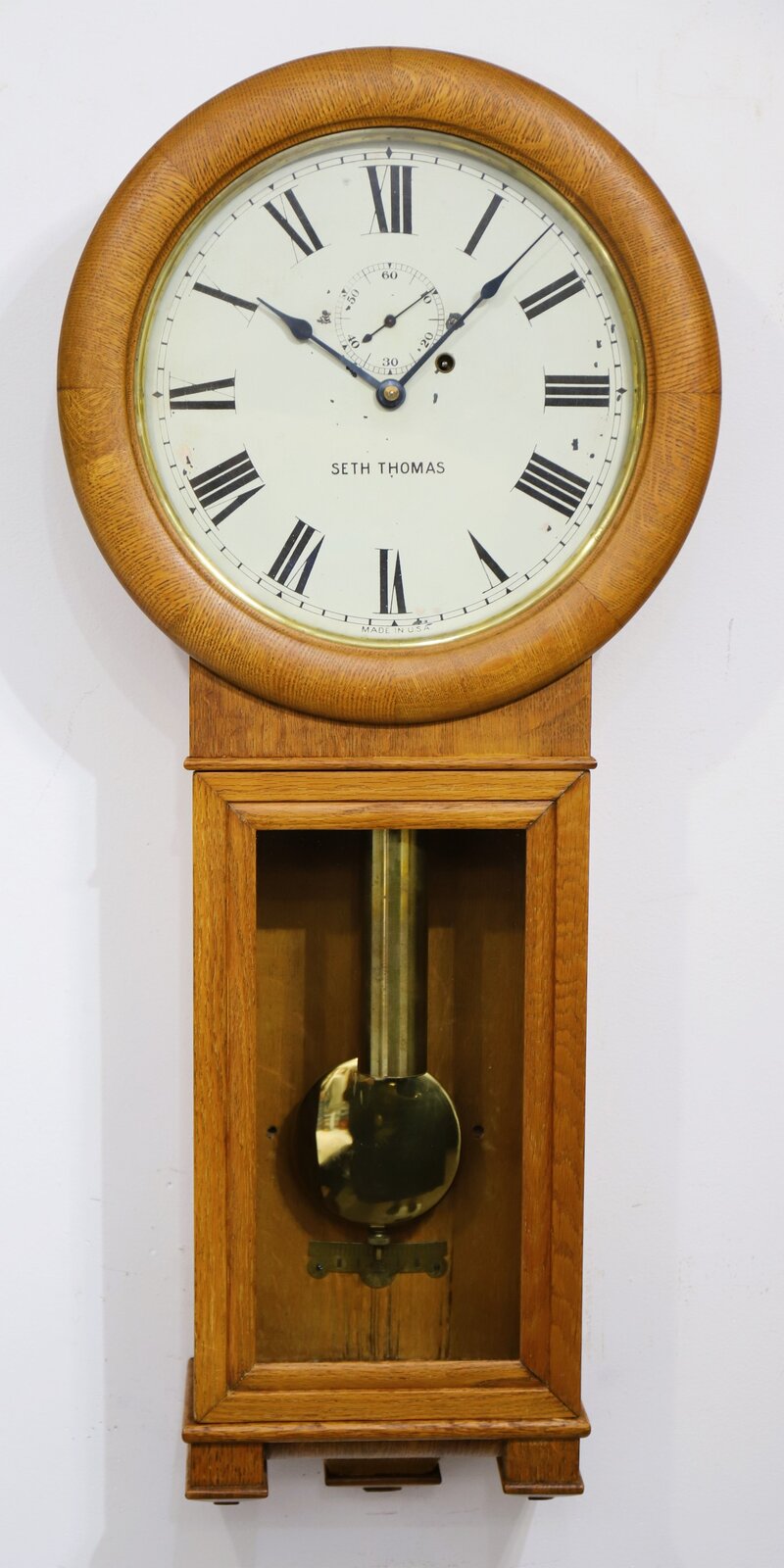 Seth Thomas Clock Co. “Regulator No. 2”, ca. 1920. — Antique Clocks Price Guide