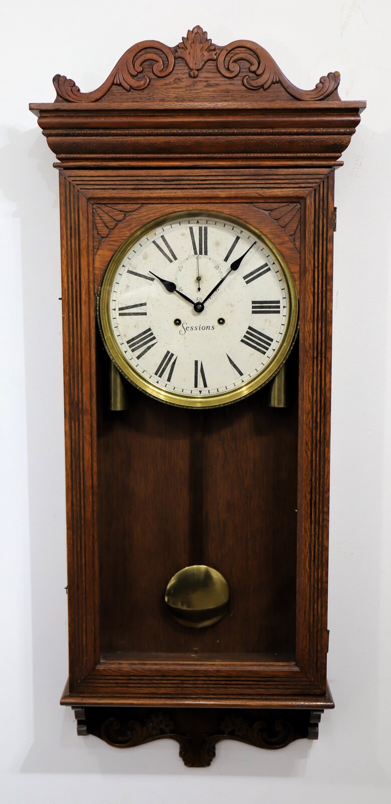 Sessions Clock Co. “Regulator No. 5”, ca. 1912. — Antique Clocks Price Guide