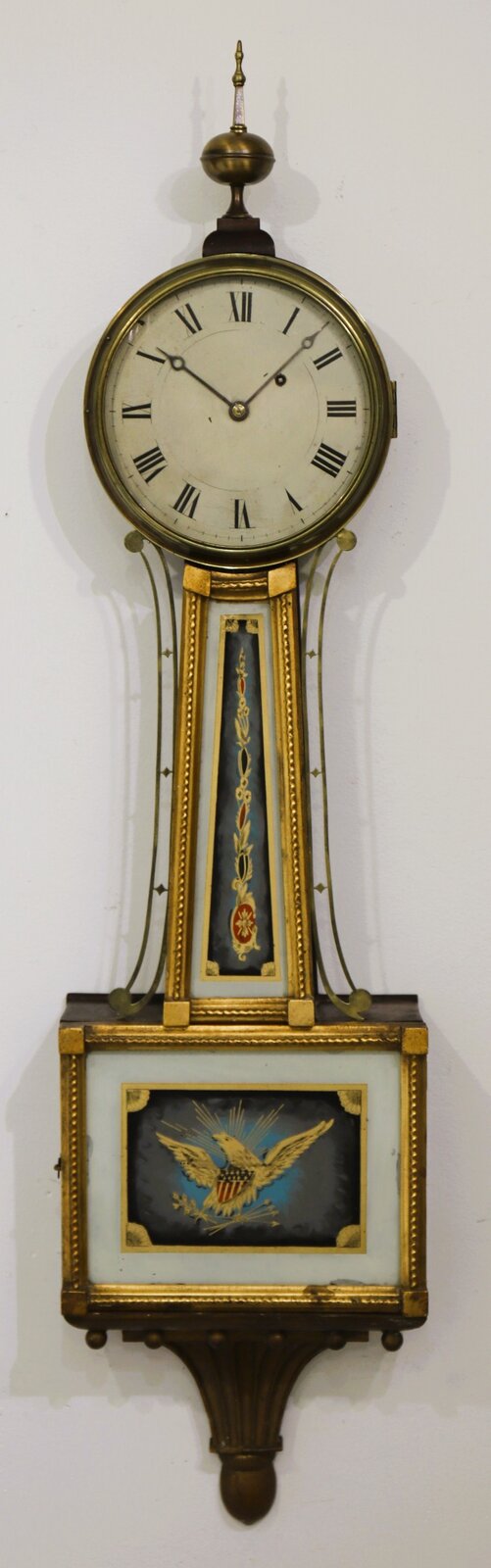 Early Boston presentation banjo, ca. 1825. — Antique Clocks Price Guide
