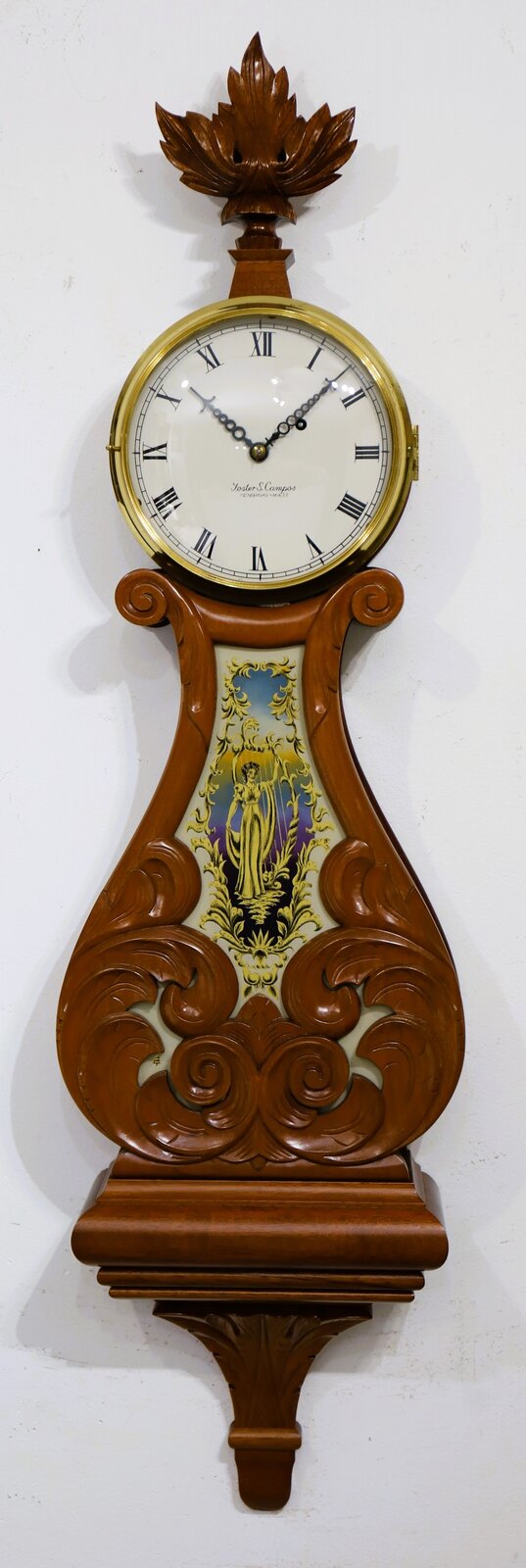 Foster S. Campos lyre banjo, 2001. — Antique Clocks Price Guide